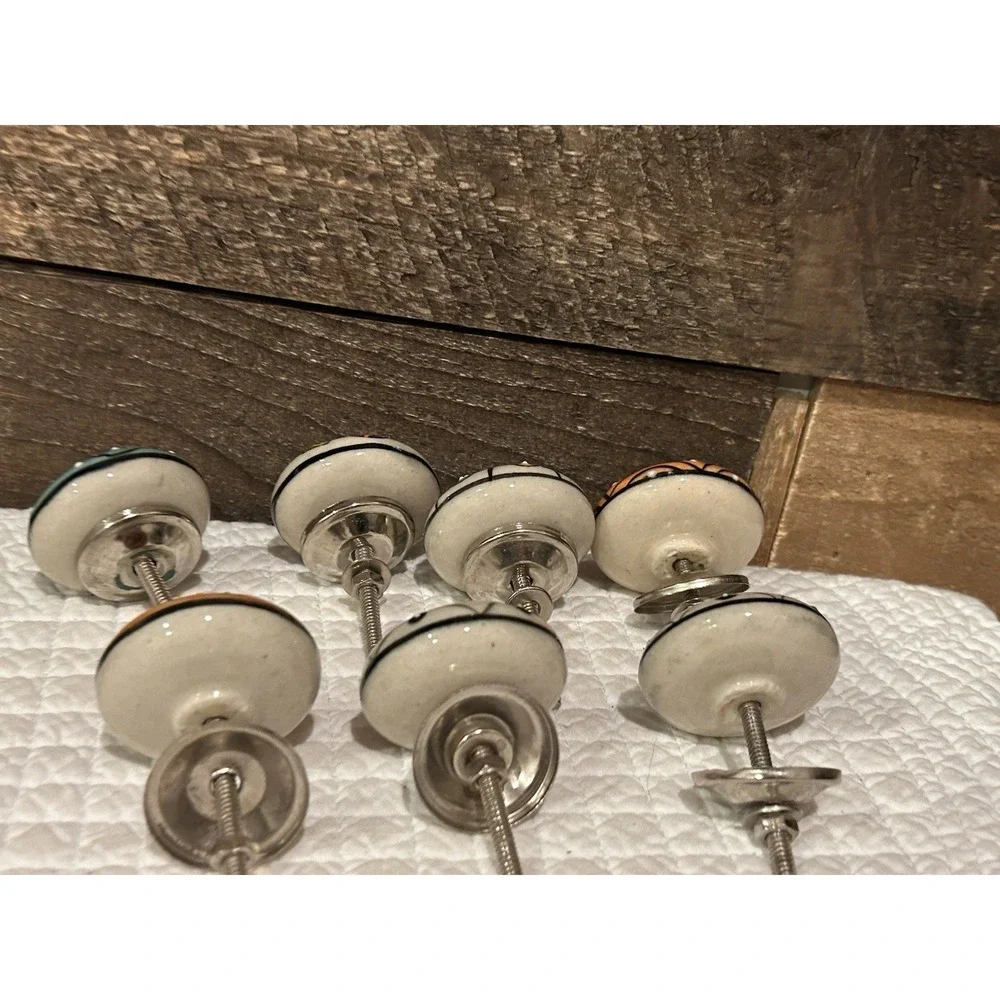 Drawer‎ Pulls Knobs Boho Vibe Hand Painted 7